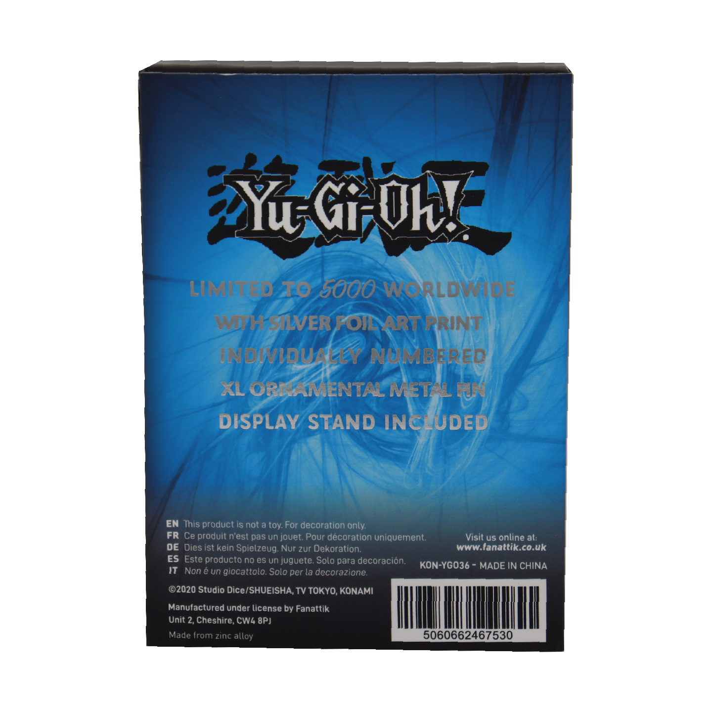 Fanattik Yu-Gi-Oh! Blue Eyes White Dragon Silver Pin