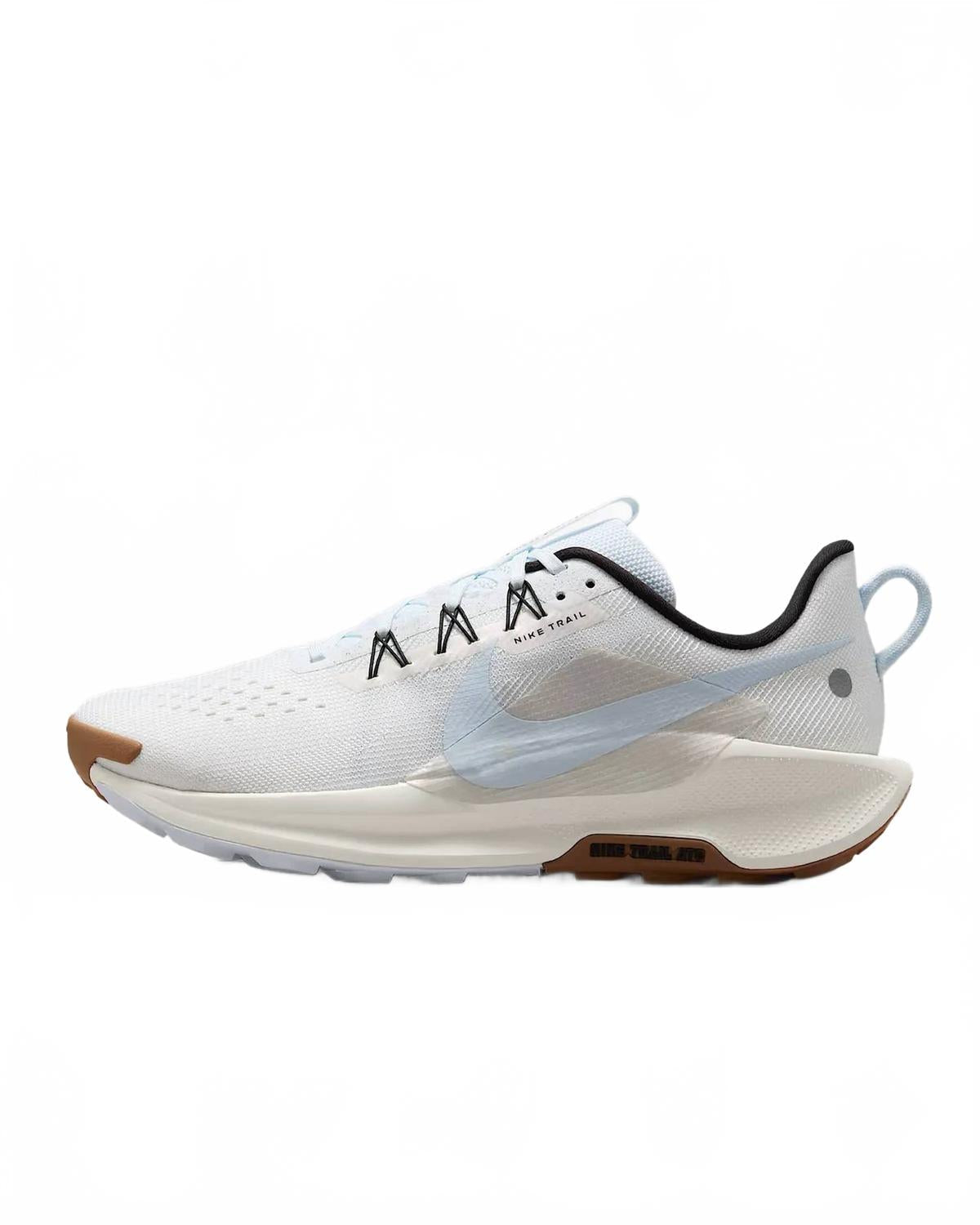 Men's Pegasus Trail 5 Running Shoes In 103 - White/blue Tint-Metallic Silver-Sail