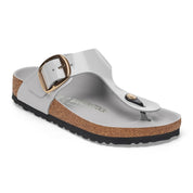 Women's Gizeh Big Buckle Sandals In High Shine Stone Coin