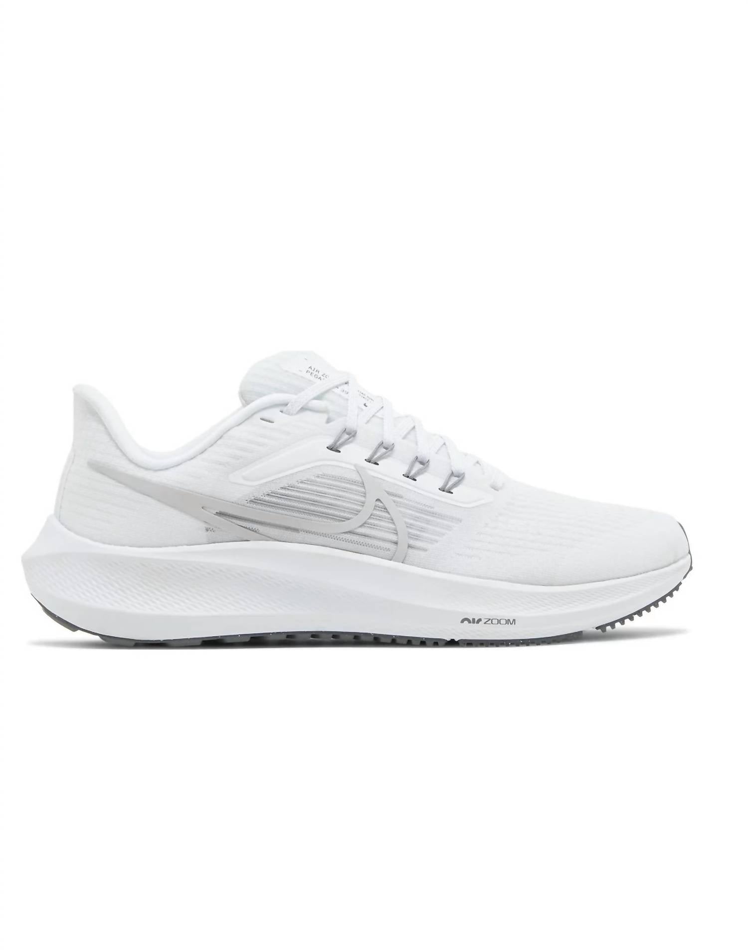 Men'S Pegasus 39 Road Running Shoes - Medium Width in White/Grey Fog/Particle Grey/Smoke Grey