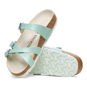 Women's Franca Sandal In Lizard Surf Green