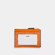 Coach Outlet Mini Skinny Id Case In Signature Canvas