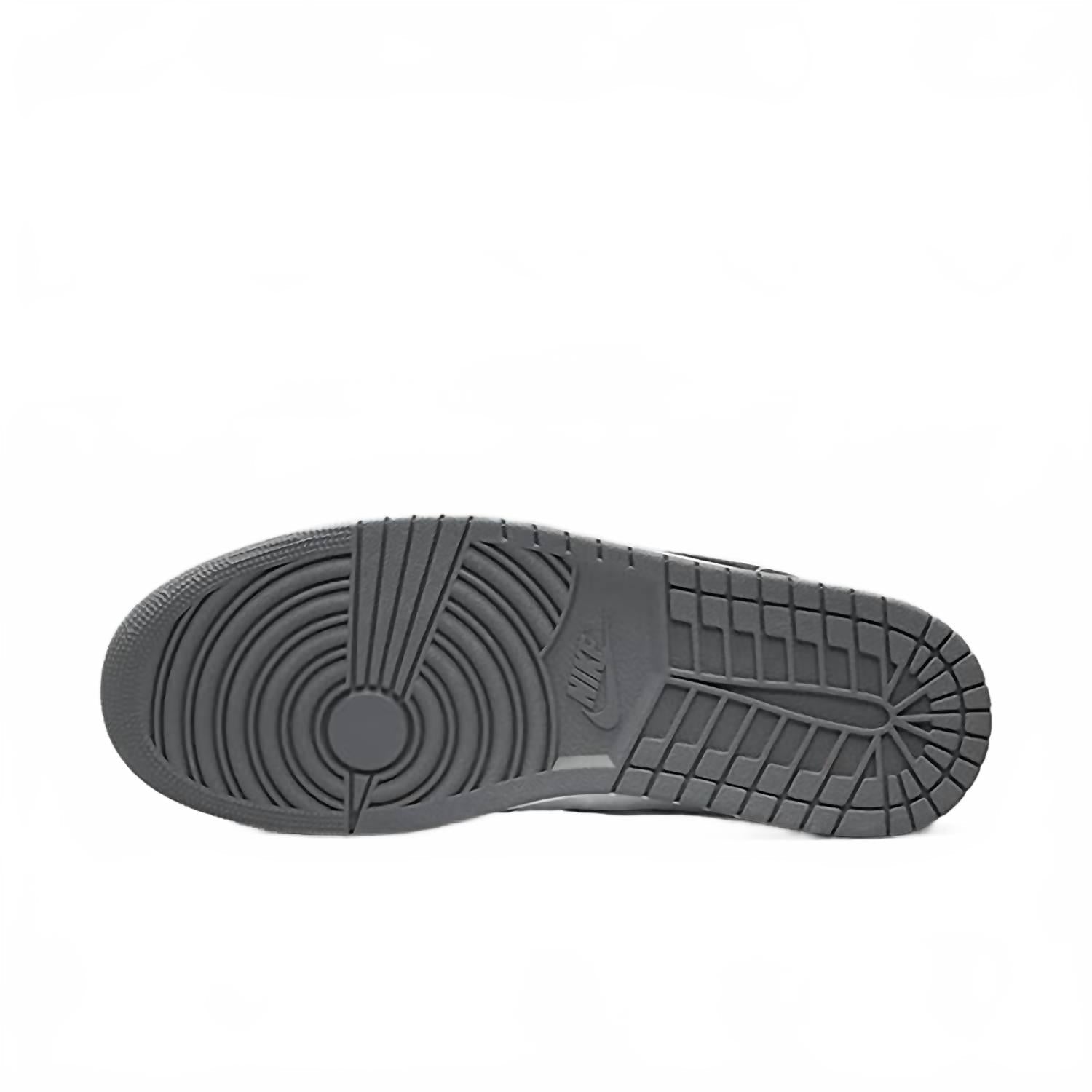 Men's Jordan 1 Low Shoe In Grey/black