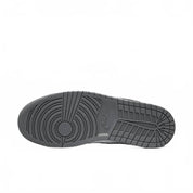 Men's Jordan 1 Low Shoe In Grey/black