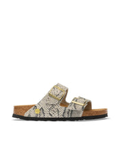 Contoured Cork Footbed Slide Sandals With Adjustable Buckles