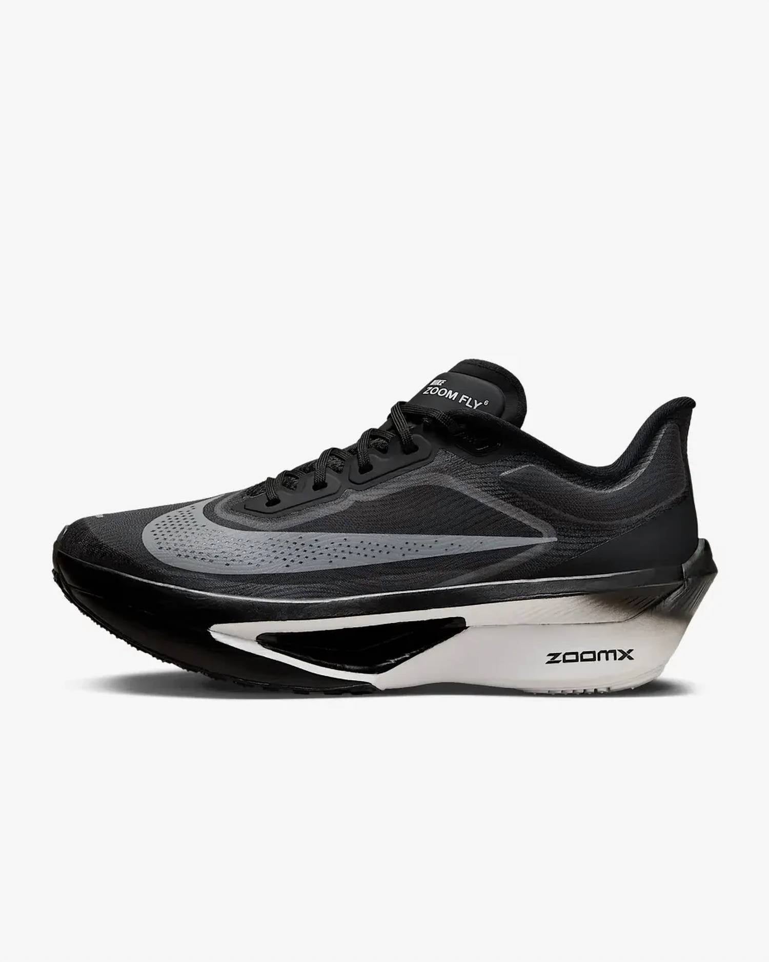 Women's Fly 6 Running Shoes In Black/white Light Smoke Grey
