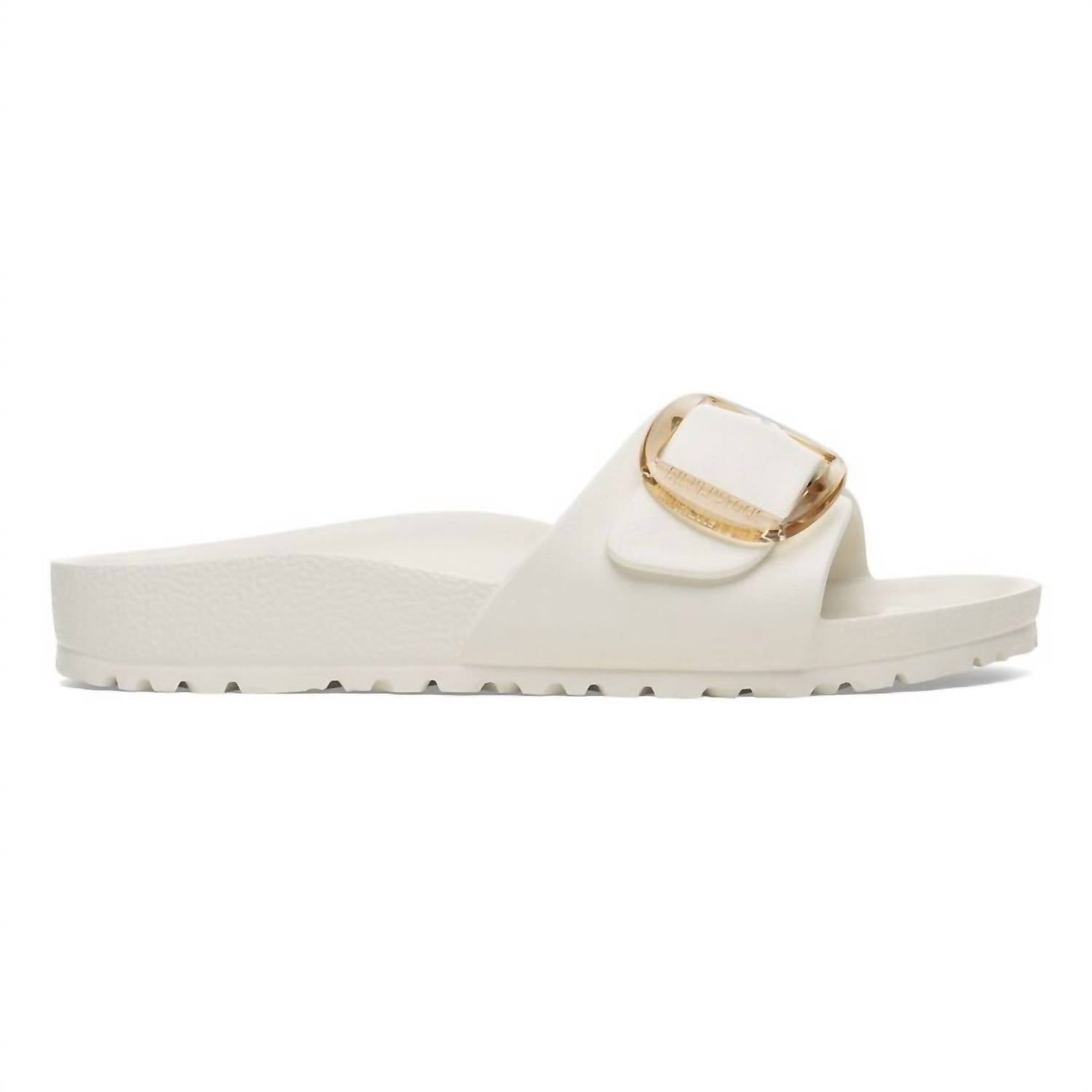 Women's Madrid Big Buckle Sandals In Eggshell Narrow