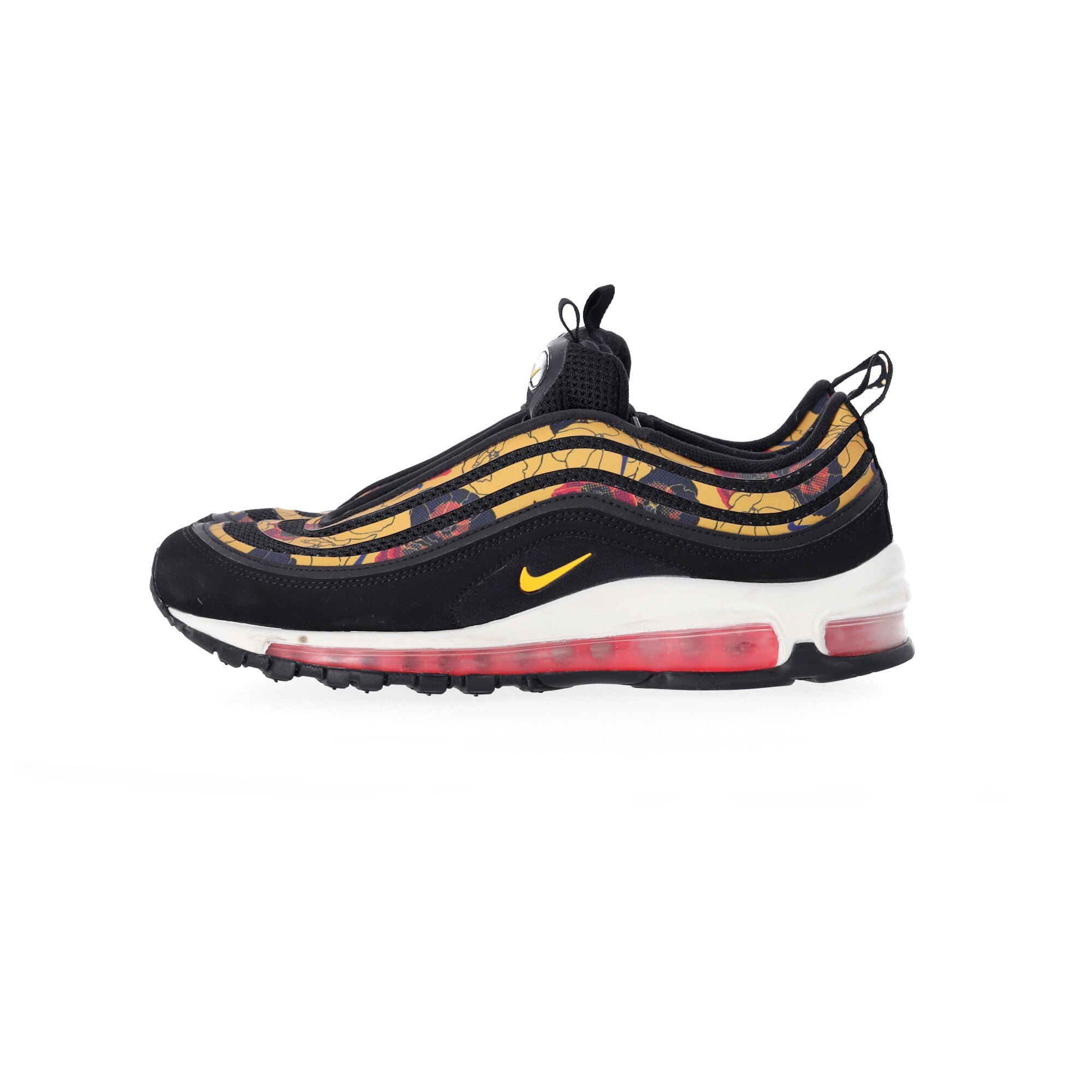 Nike Air Max 97 SE Floral Sneakers in Black Synthetics in Black Synthetic