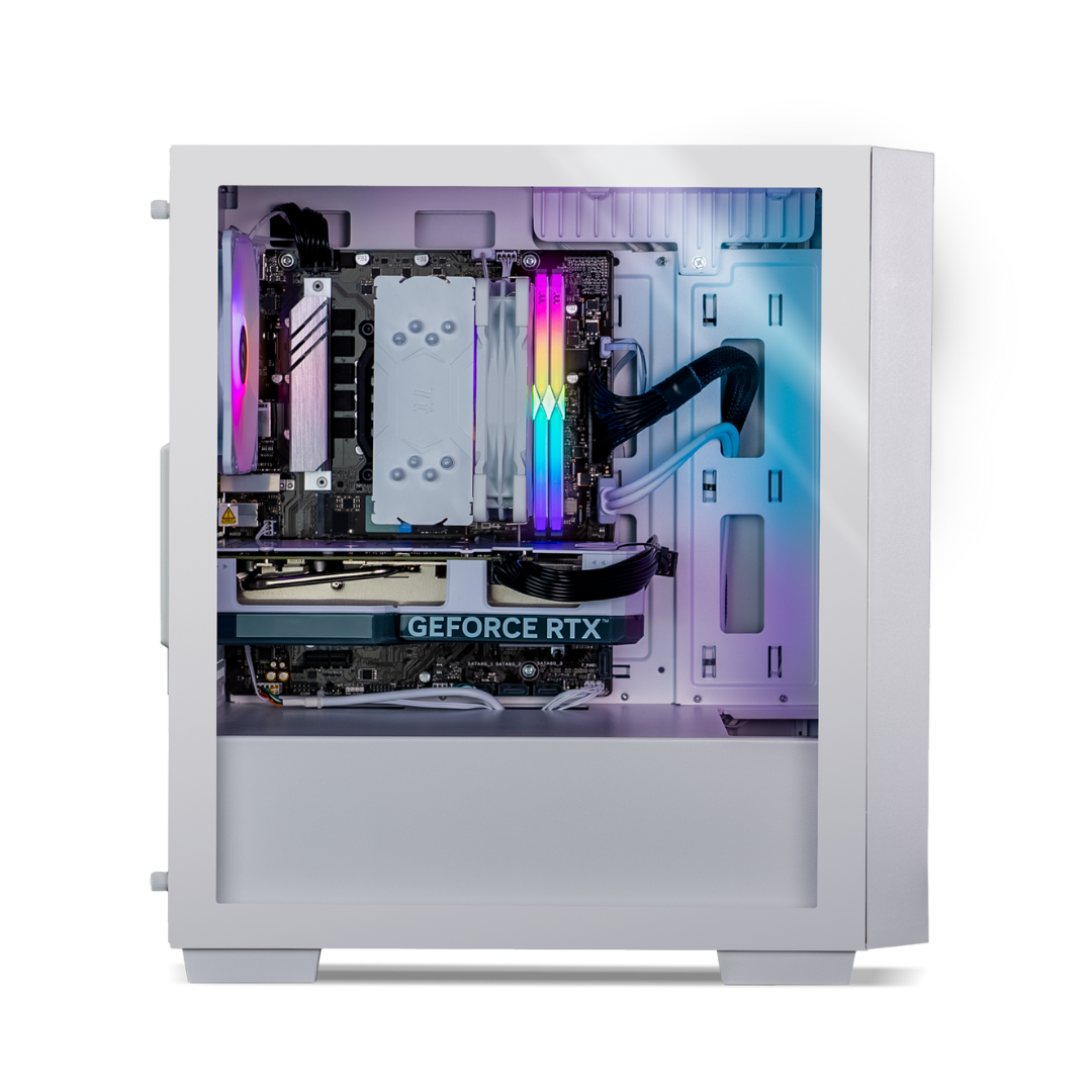 Thermaltake Genesis Ultimate V4 Snow Gaming Desktop PC ( Intel 12400F / RTX 4060 / 16GB RAM)