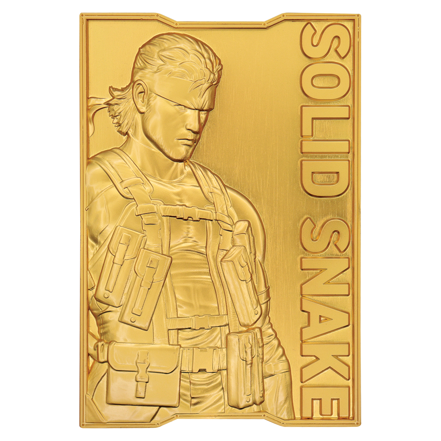 Fanattik Limited Edition Metal Gear Solid 2 24k Gold Plated Snake Ingot