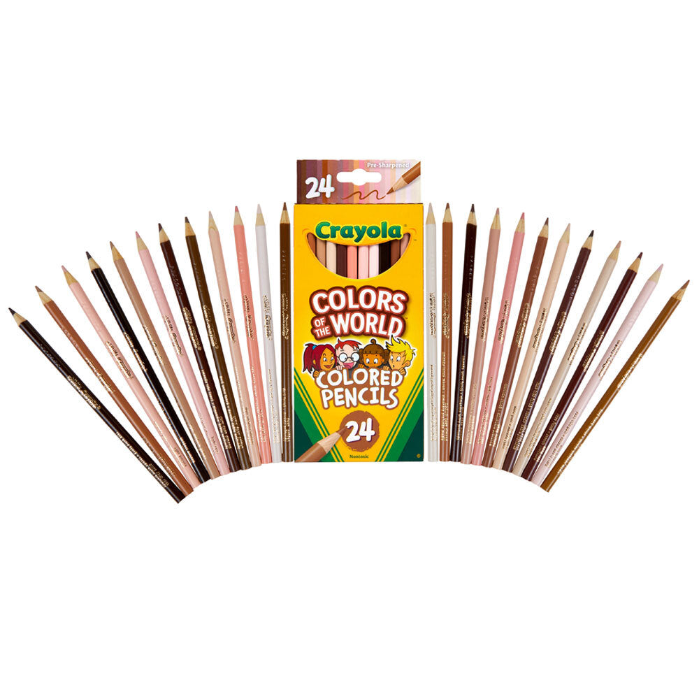 24pc Crayola Colours Of The World Pencils 3+