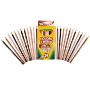24pc Crayola Colours Of The World Pencils 3+