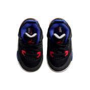Toddler Nike Jordan 4 Retro OG Black / Fire Red - Deep Royal Blue IB4387-003