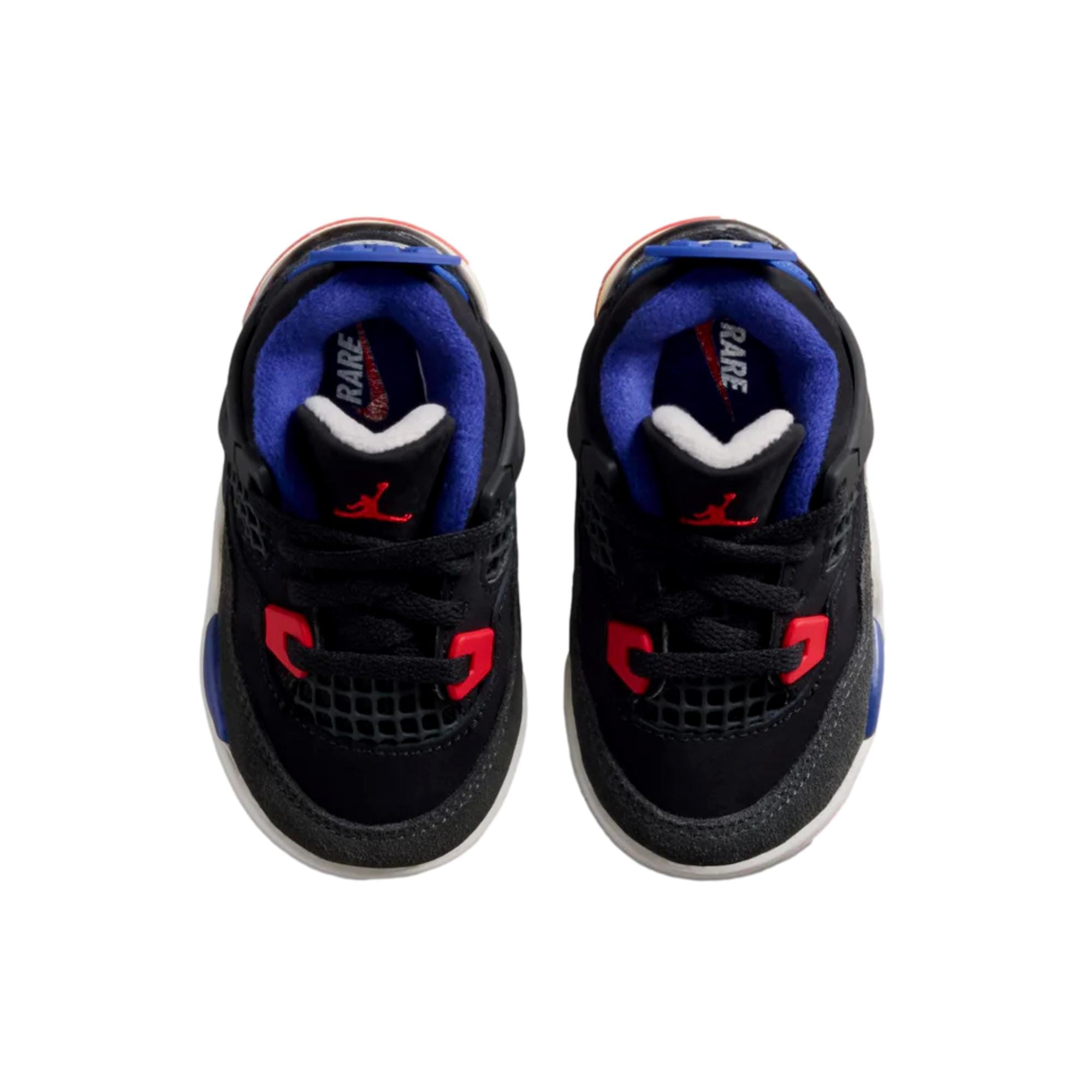 Toddler Nike Jordan 4 Retro OG Black / Fire Red - Deep Royal Blue IB4387-003