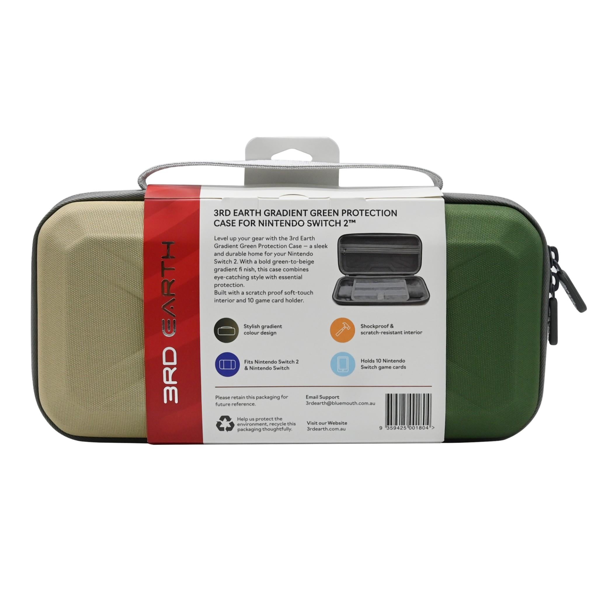 3rd Earth Gradient Green Protection Case for Nintendo Switch 2