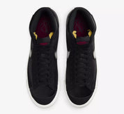 Men's Nike Blazer Mid '77 Vintage FD6924-001 Sneakers Black Leather Lace Up TF757 (Black,11.5)