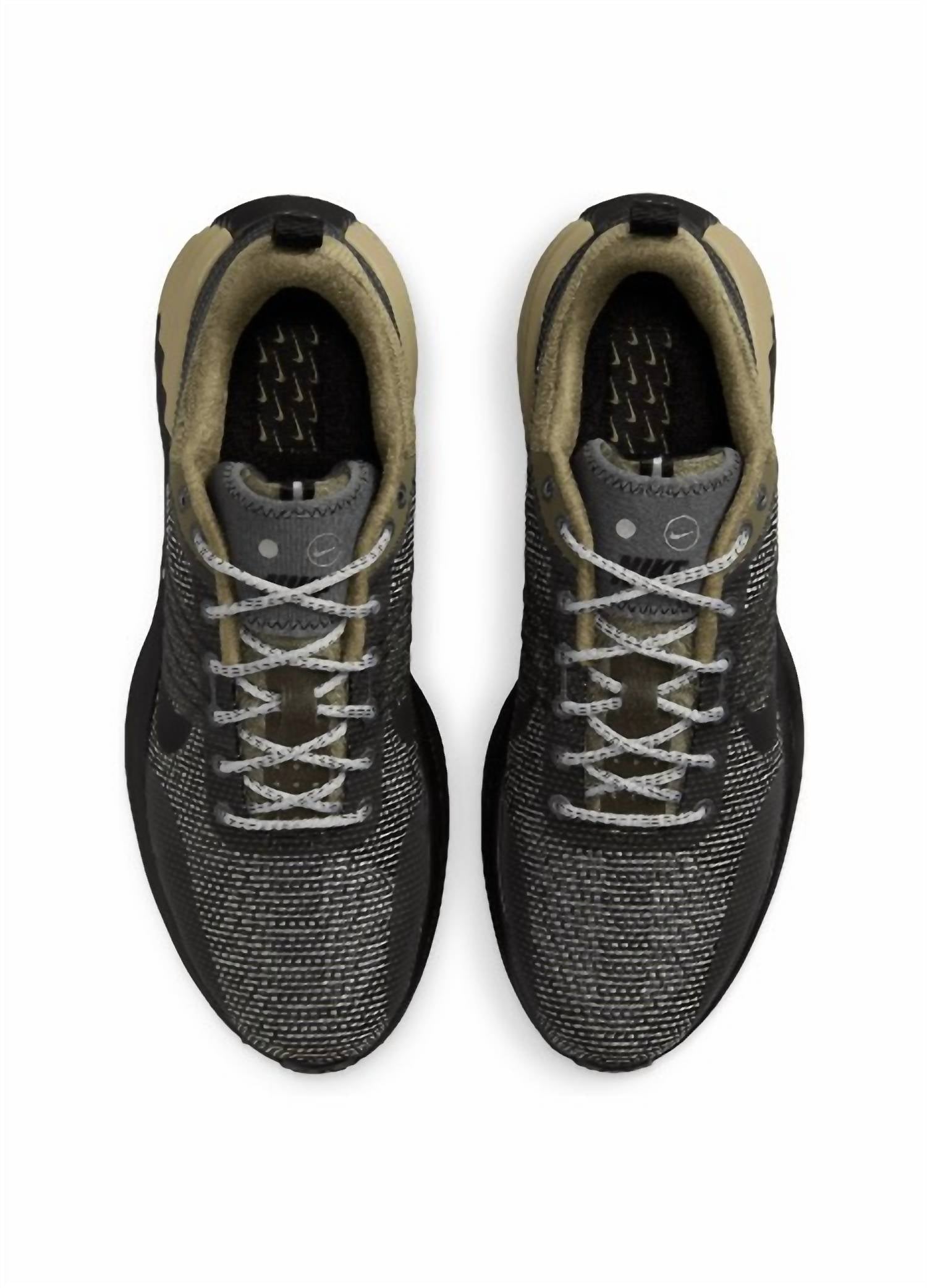Men's Lunar Roam Se Running Shoes In Medium Olive/black-Iron Grey-Khaki