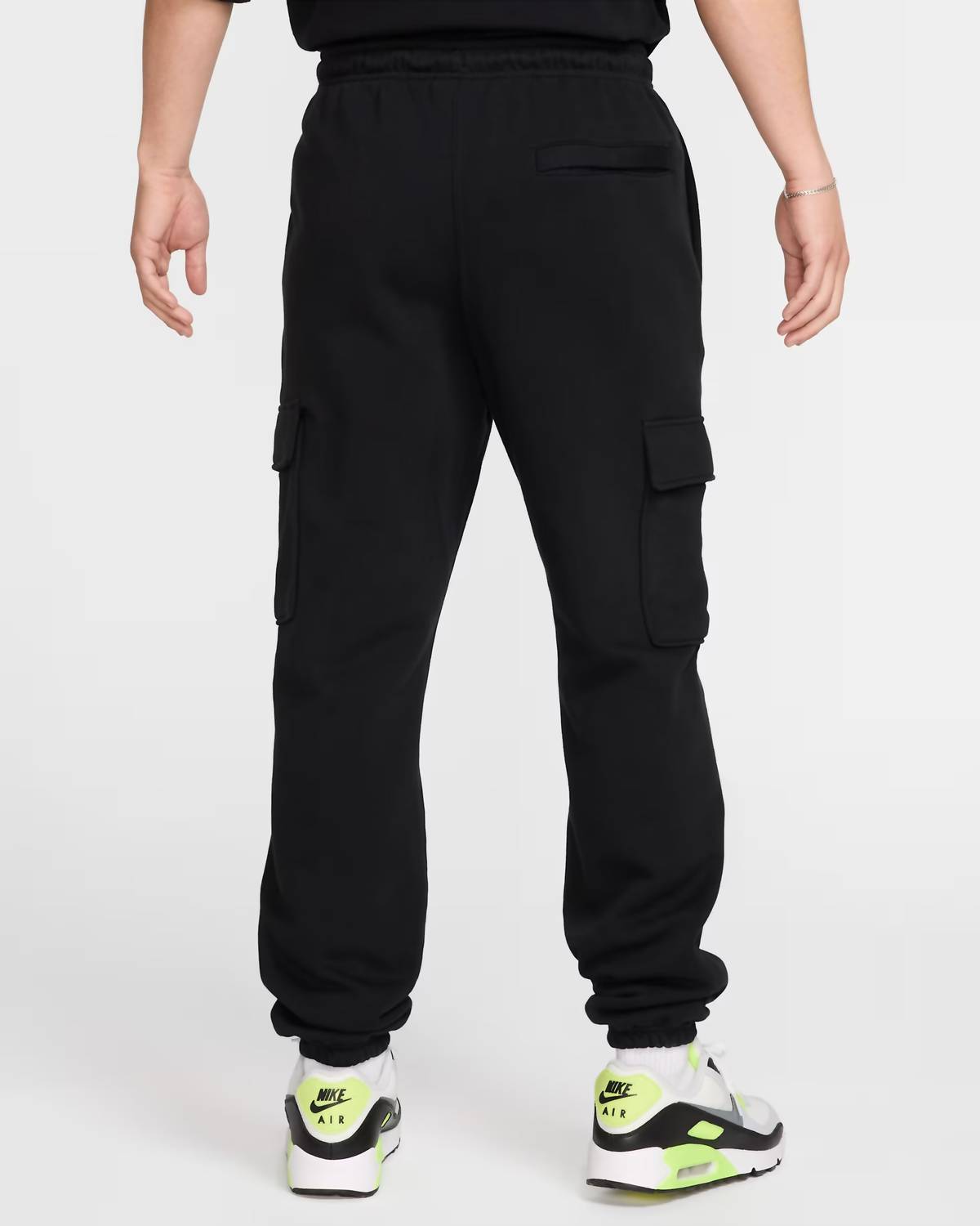 Men’S Cargo Sweatpants In Black