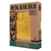 Fanattik Limited Edition Metal Gear Solid 2 24k Gold Plated Snake Ingot