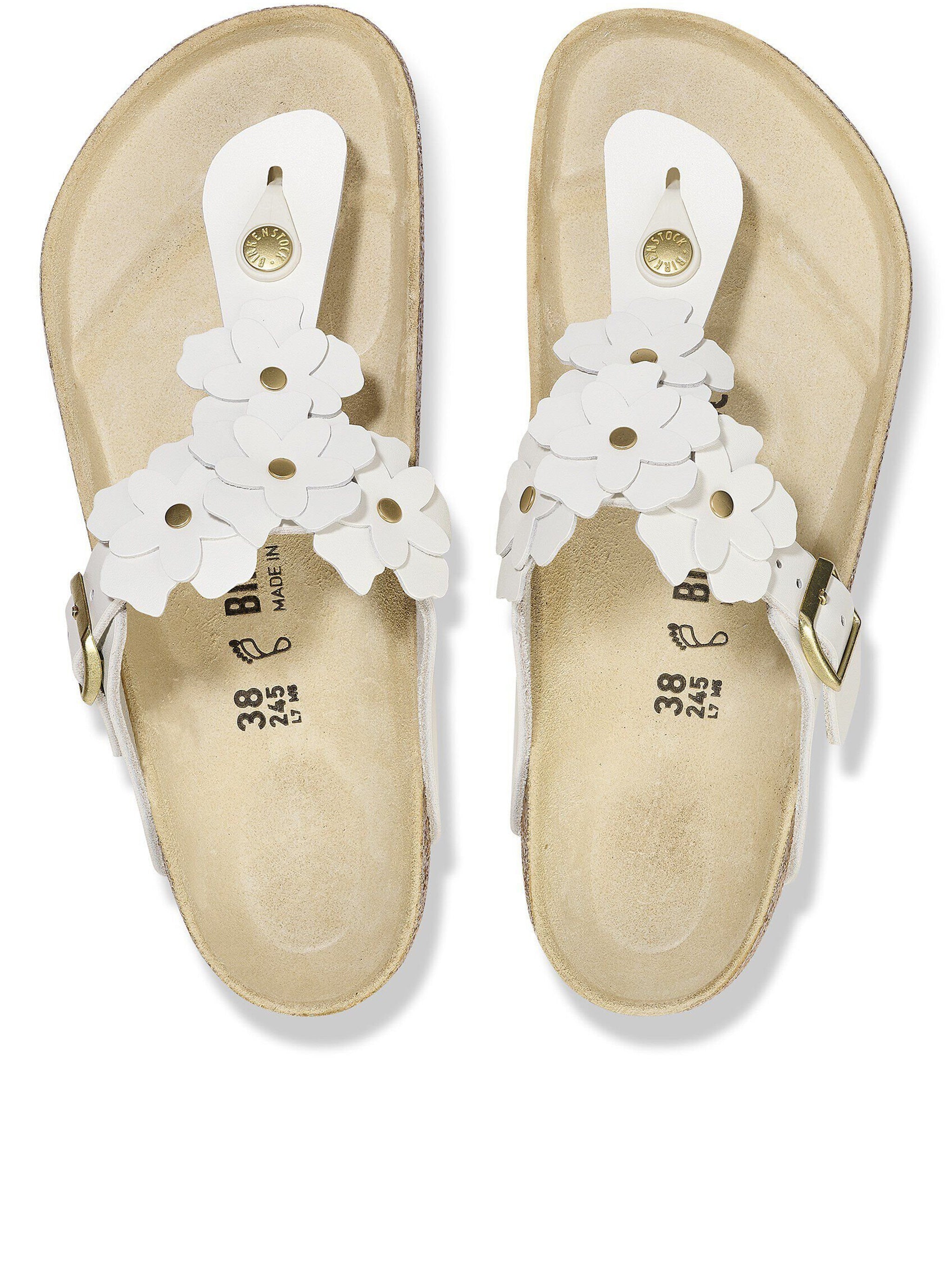 Gizeh Flowers Floral Cork Footbed Sandals