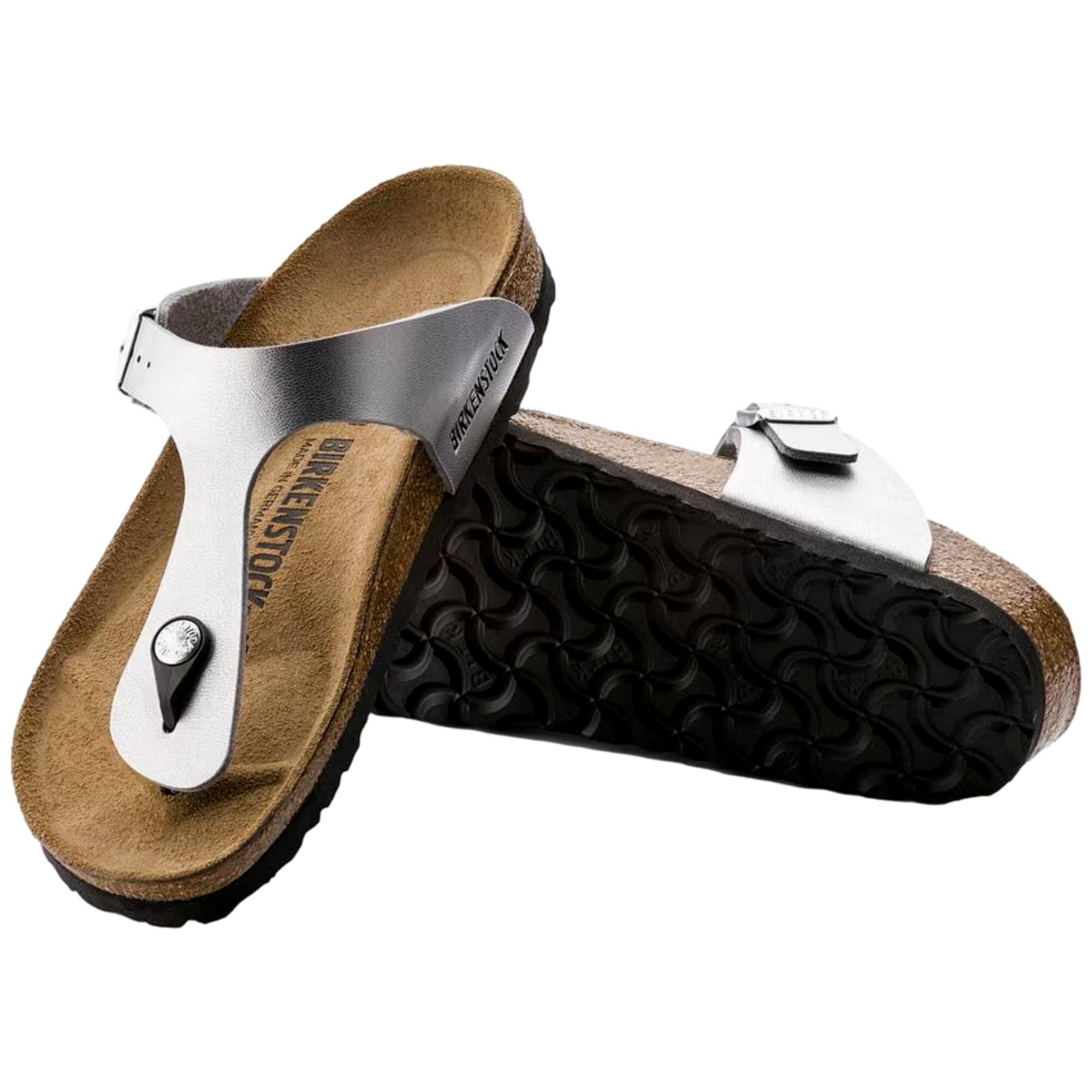 Women's Birkenstock Gizeh BS Silver 43851