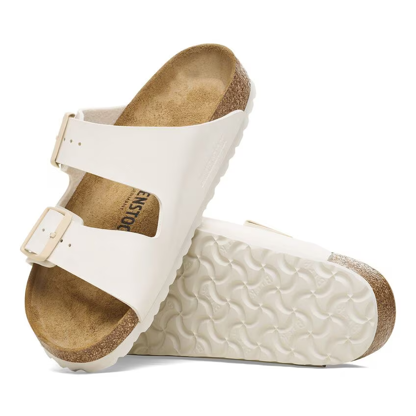 Women's Birkenstock Arizona 1027339-250 Sandals US 5-5.5 White Birko-Flor ZPO3382