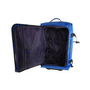 3pc GAP Soft-Shell Suitcase Lockable Travel Trolley Luggage Set 73cm Blue