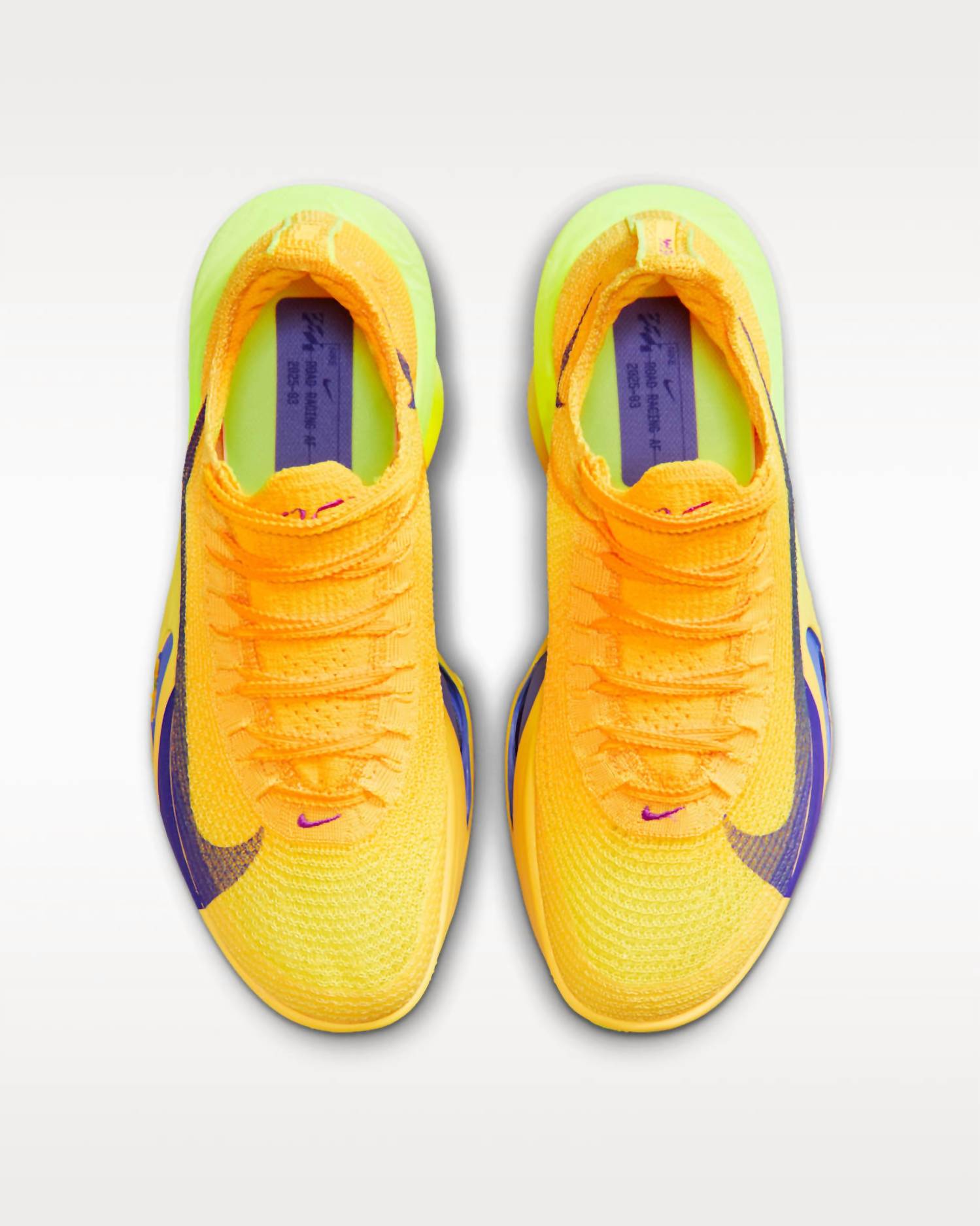 Women's Air Zoom Alphafly 3 Running Shoes In Laser Orange/citron Pulse/volt Ice/indigo Burst