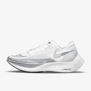 Women's Zoomx Vaporfly 2 Shoes In White/black Metalic Silver