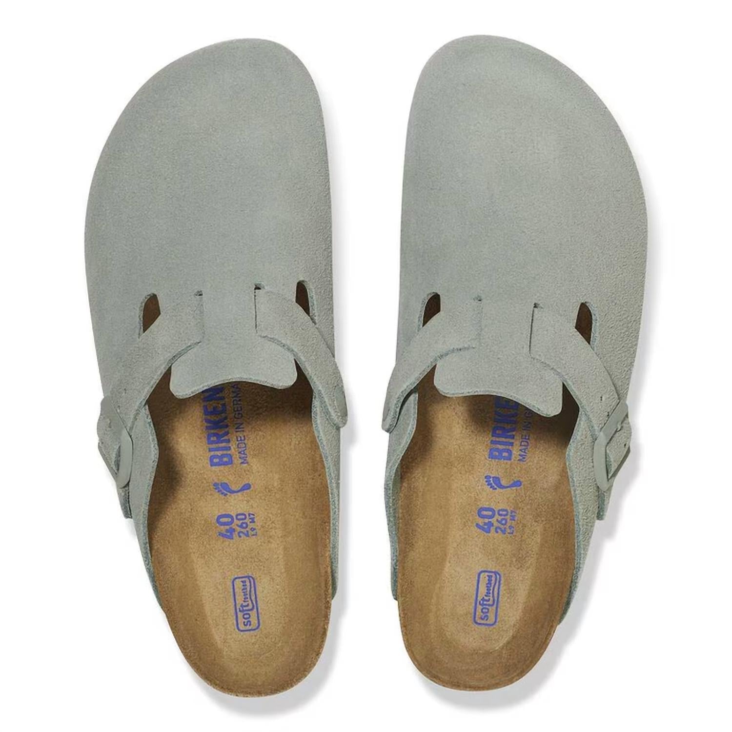 Women's Boston Clog In Pure Sage