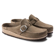 Women's Buckley Suede Moccasins In Gray Taupe