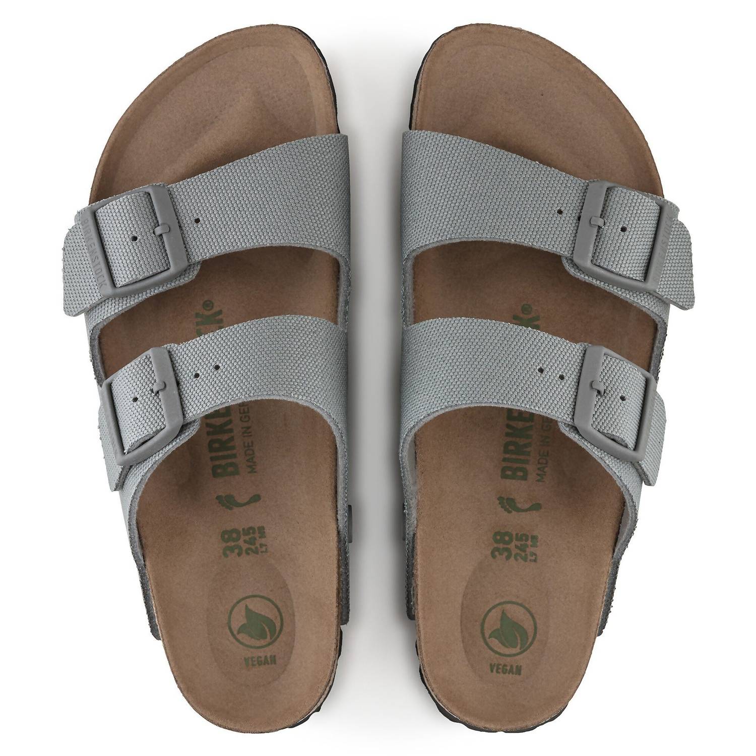 Men's Arizona Rivet Logo Textile Sandals In Stone Coin
