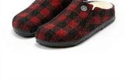 Girl's Zermatt Rivet Kids Comfort Clogs In Plaid Red