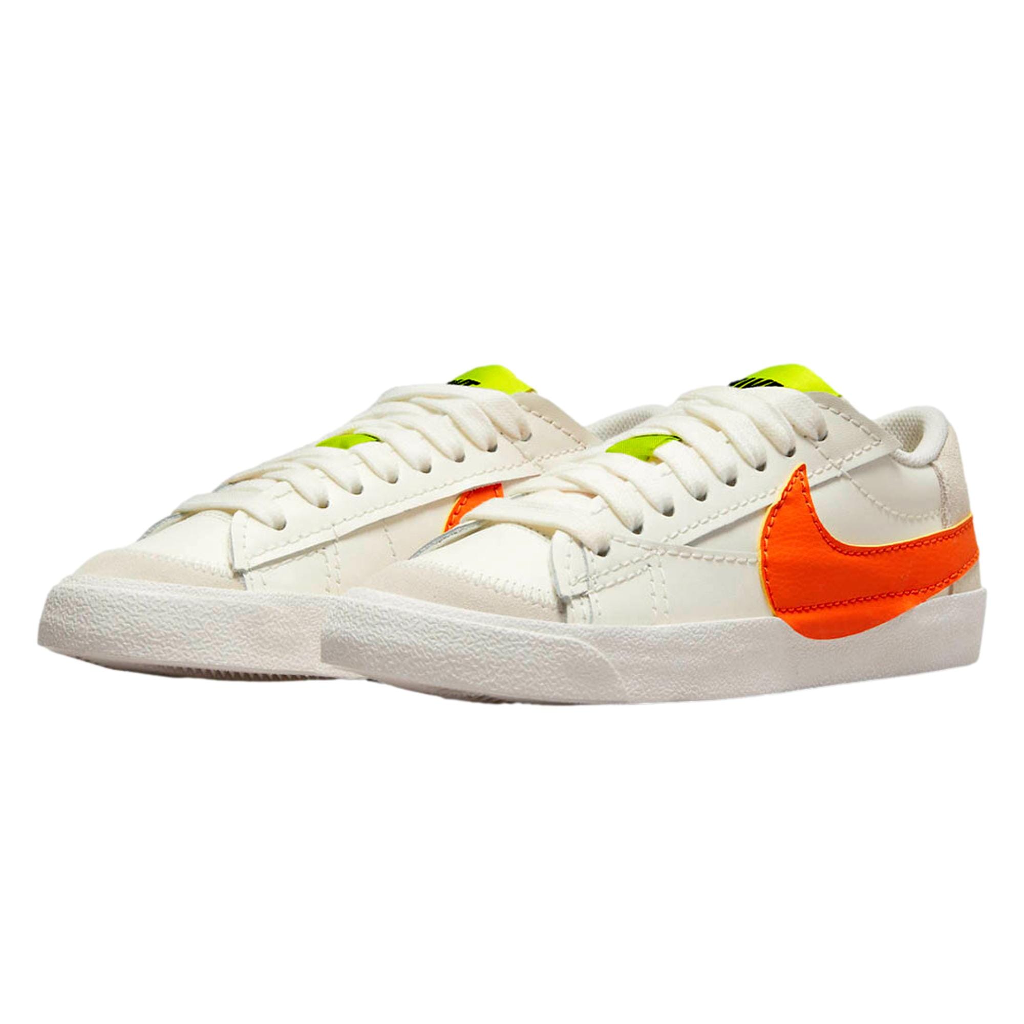 Nike Blazer Low '77 Jumbo Sail / Rush Orange - Atomic Green  DQ1470-103 Women's