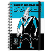AFL - Port Adelaide Power Hardcover A4 Spiral Notebook