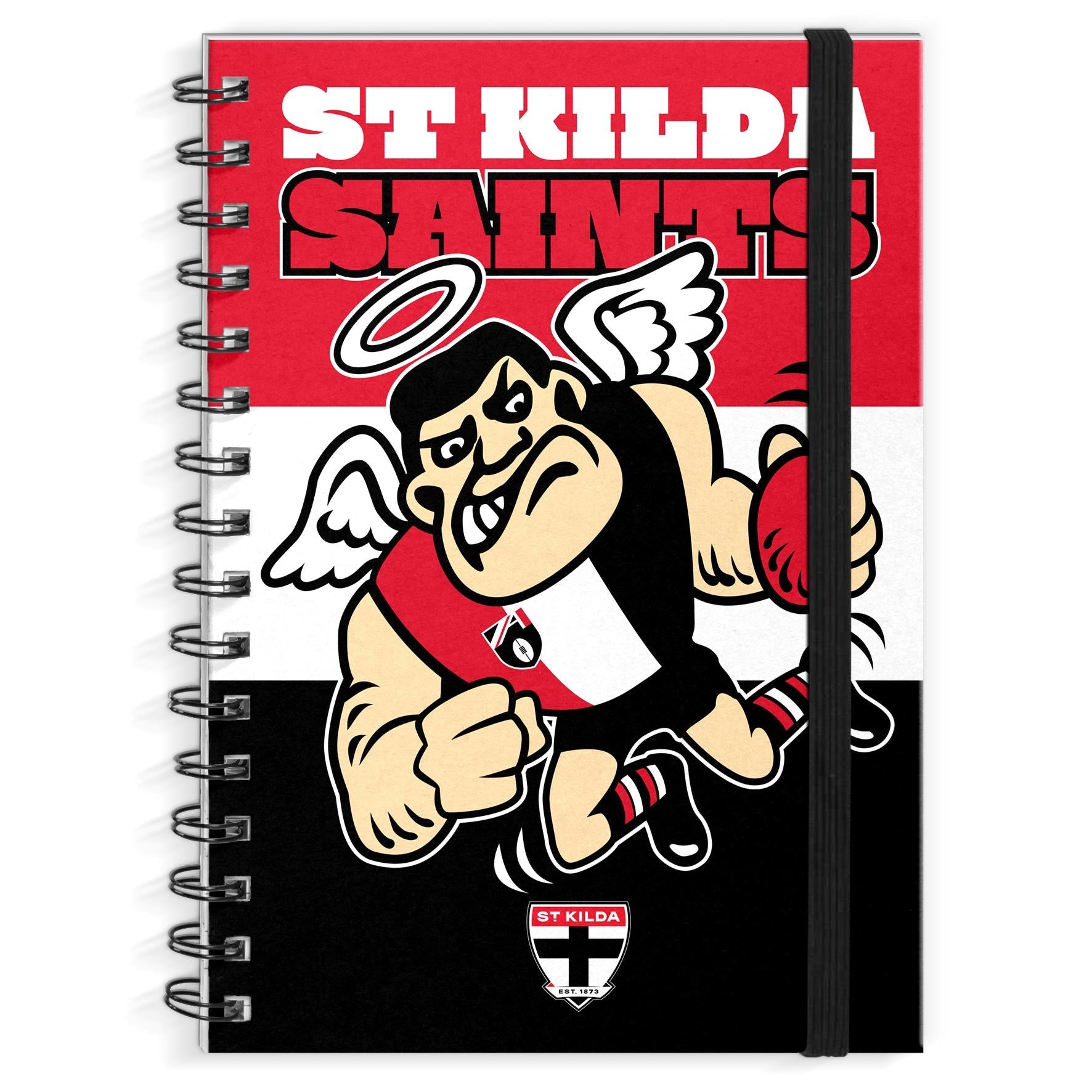 AFL - St Kilda Saints Hardcover A4 Spiral Notebook