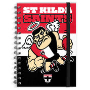AFL - St Kilda Saints Hardcover A4 Spiral Notebook