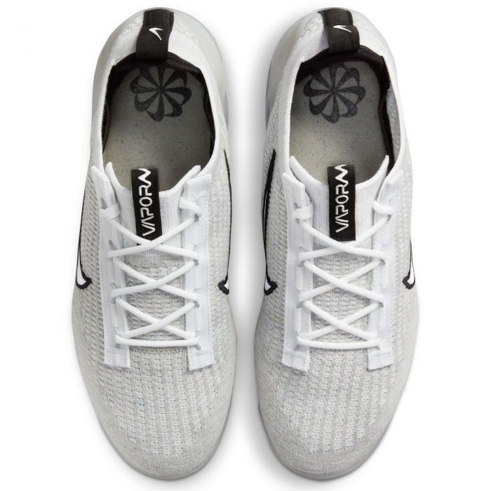 Men's Nike Air VaporMax 2021 FK DH4084-100 White Metallic Silver Running Shoes