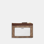 Coach Outlet Mini Skinny Id Case In Signature Canvas