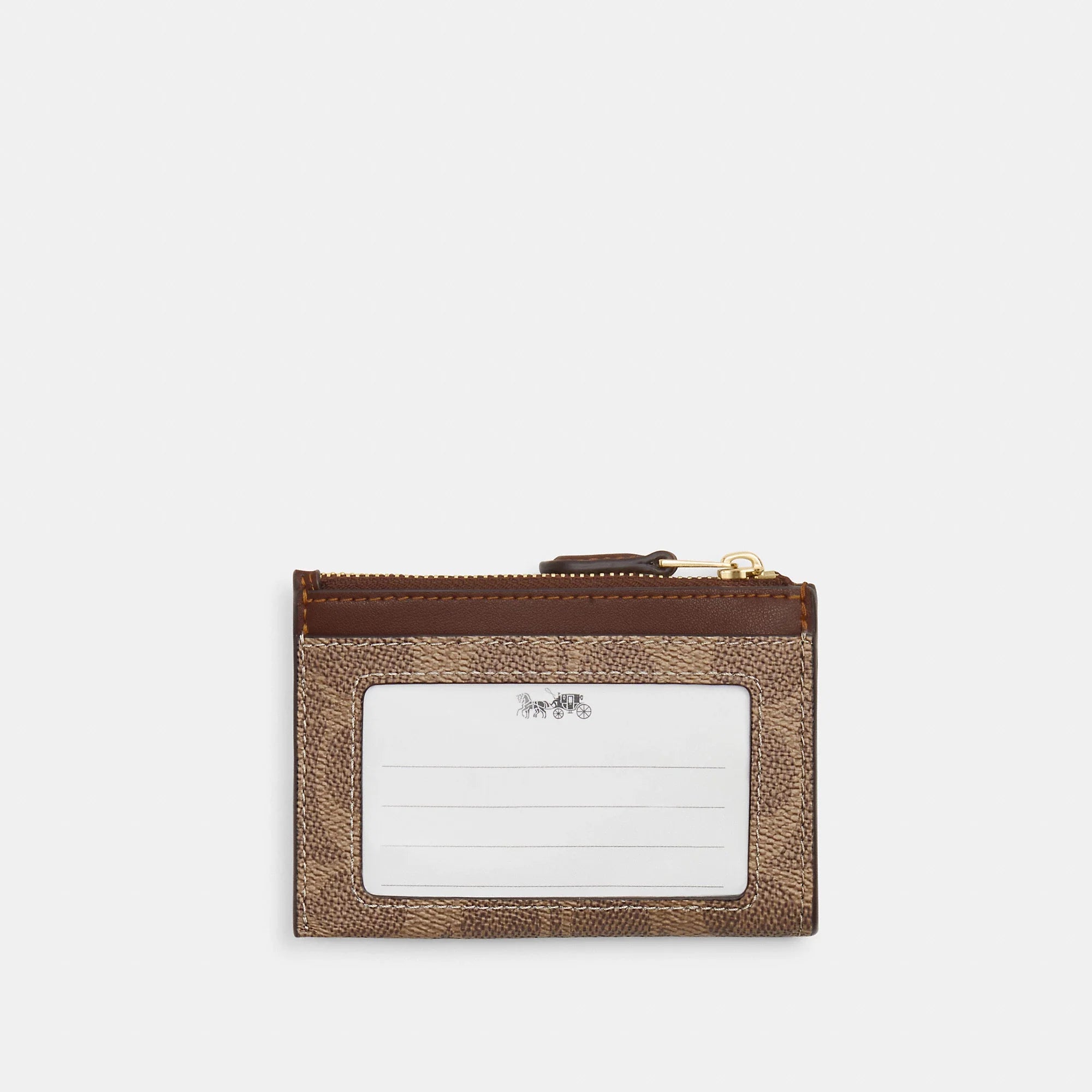 Coach Outlet Mini Skinny Id Case In Signature Canvas