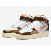 Men's Nike Air Force 1 Mid QS White/Total Orange-Ale Brown DH5623-100
