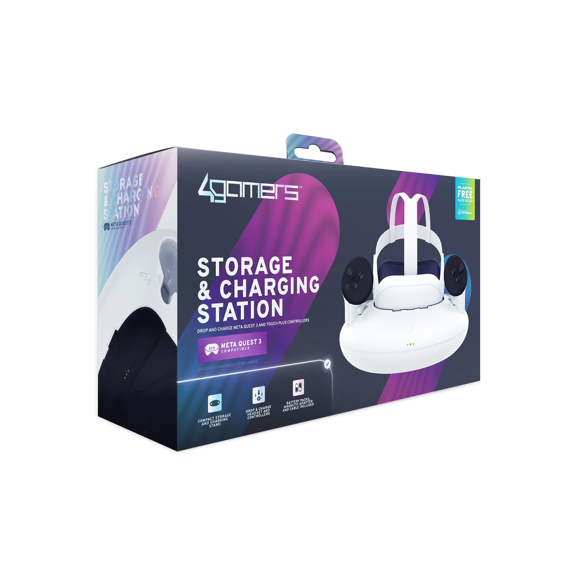 4Gamers Storage & Charging Station for Meta Quest 3