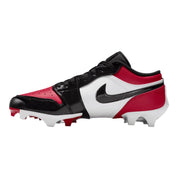 Nike Air Jordan 1 Low FJ6245-601 Men's Red Molded Football Cleats MEW1690