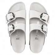 Unisex Arizona Big Buckle Sandals In White