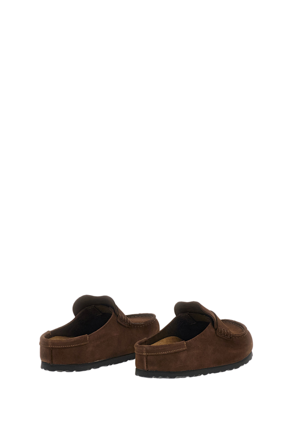 Brown Naples Suede Mules