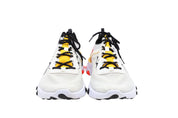 Nike React Element 55 Trainer in White Rubber
