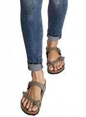 Women's Mayari Birkibuc Sandals In Stone