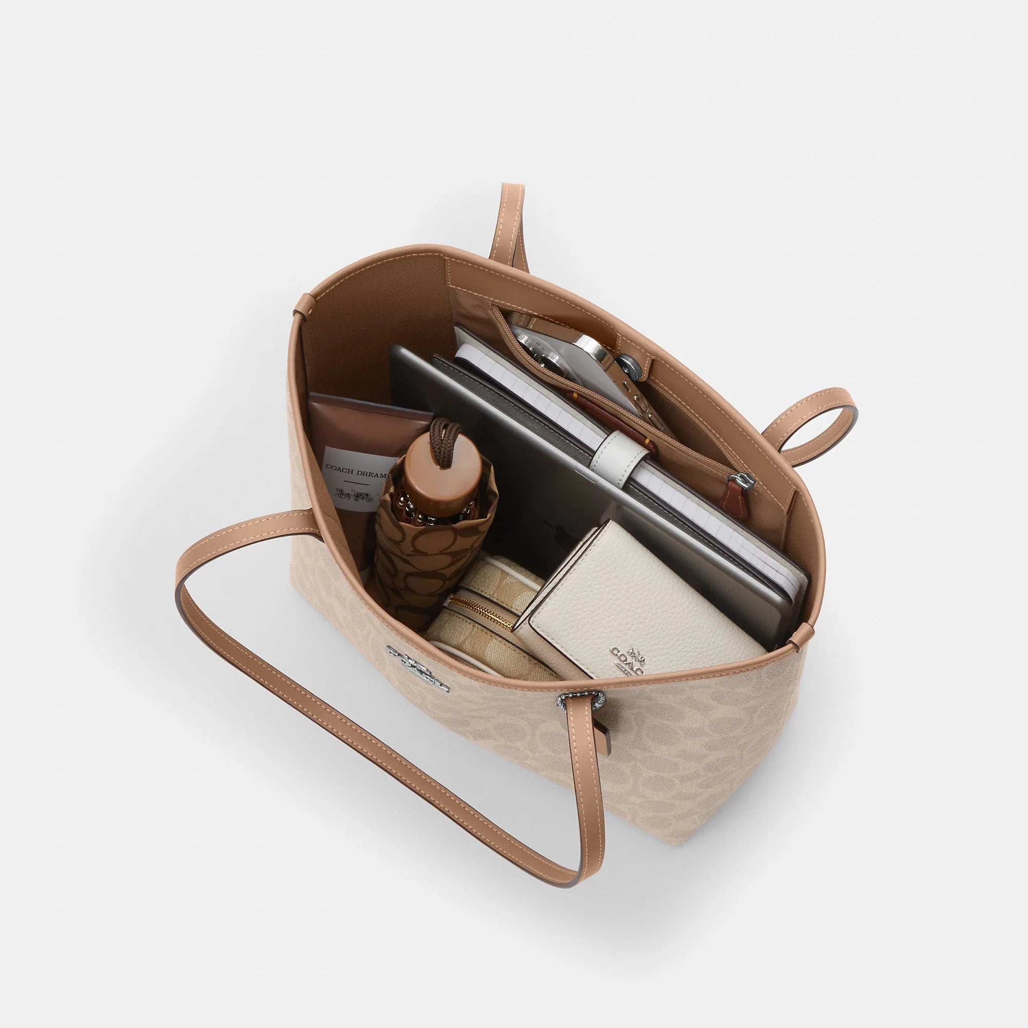Coach Outlet Medium City Tote Bag In Signature Canvas