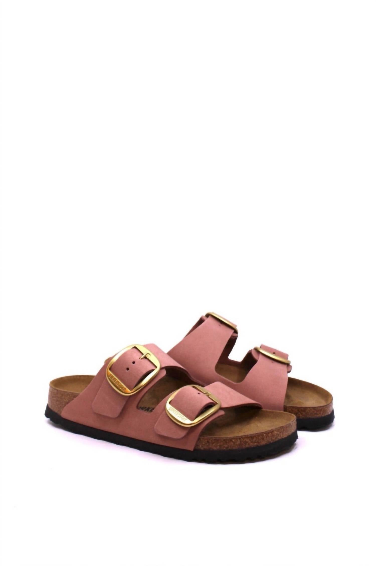 Women's Arizona Big Buckle Narrow Sandal In Old Rose