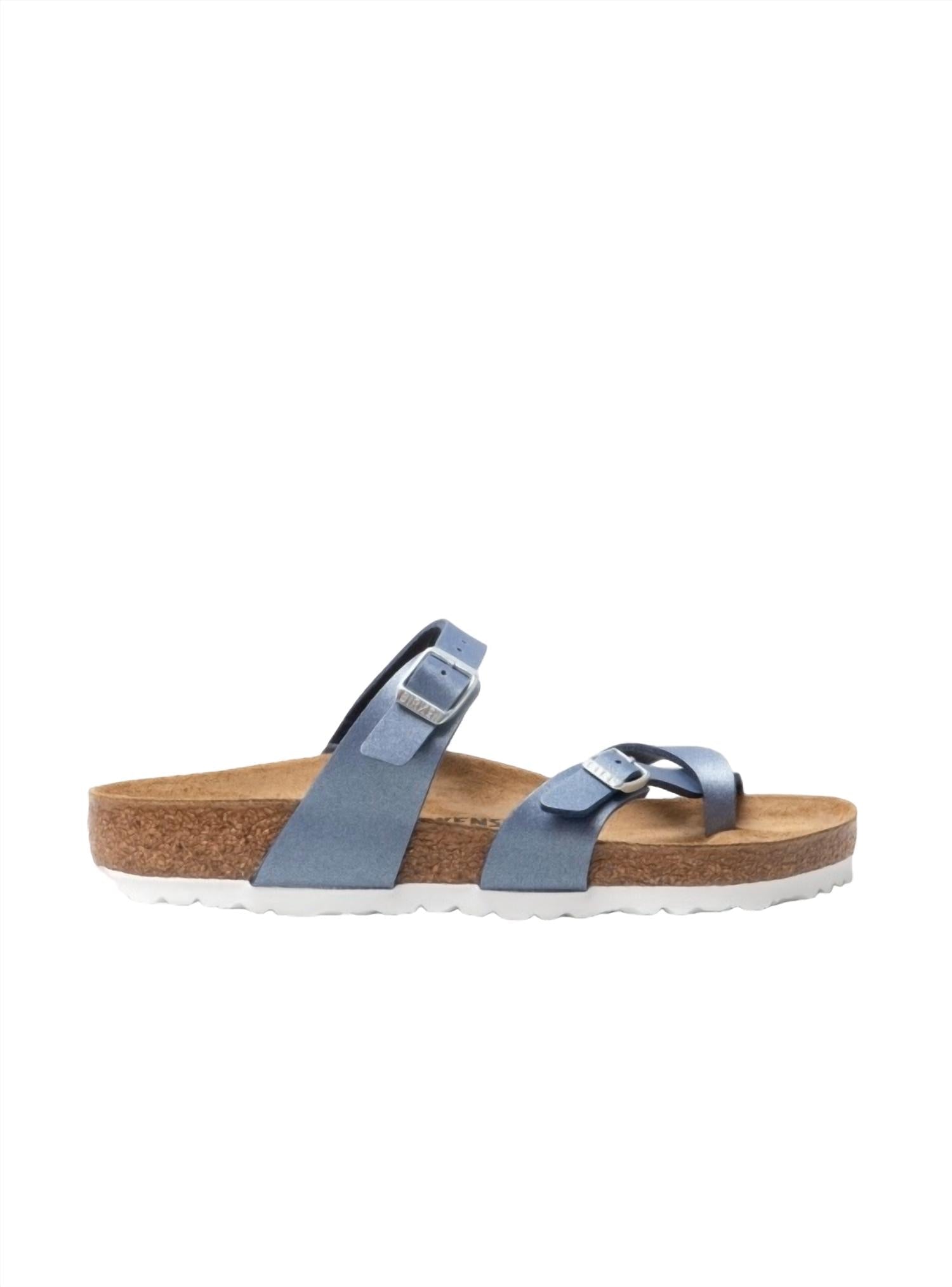 Mayari Cross Strap Sandal in Azure Blue